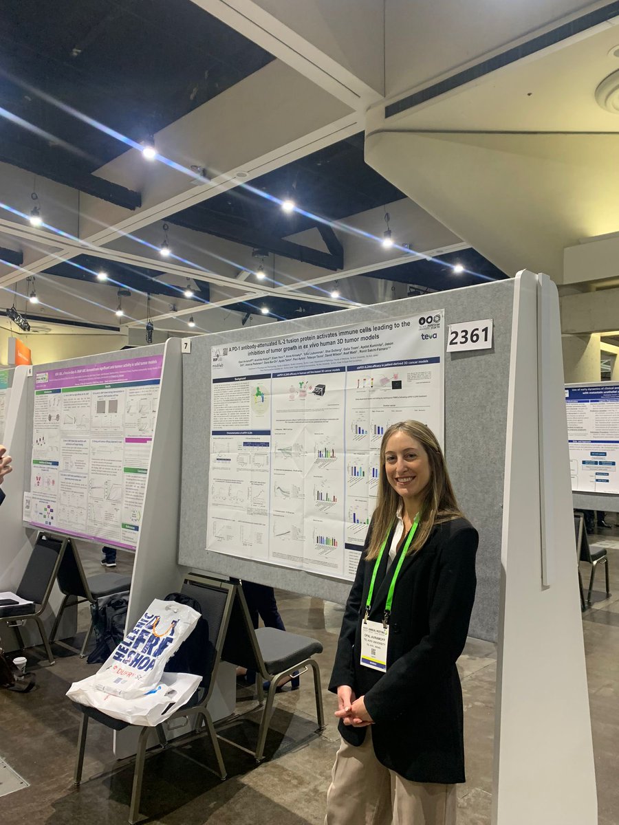 Wonderful presentation by @OpalAvramoff of the anti-PD-1-attenuated IL2 Attenukine by @tevapharm and @RSFLab @AACR #AACR24