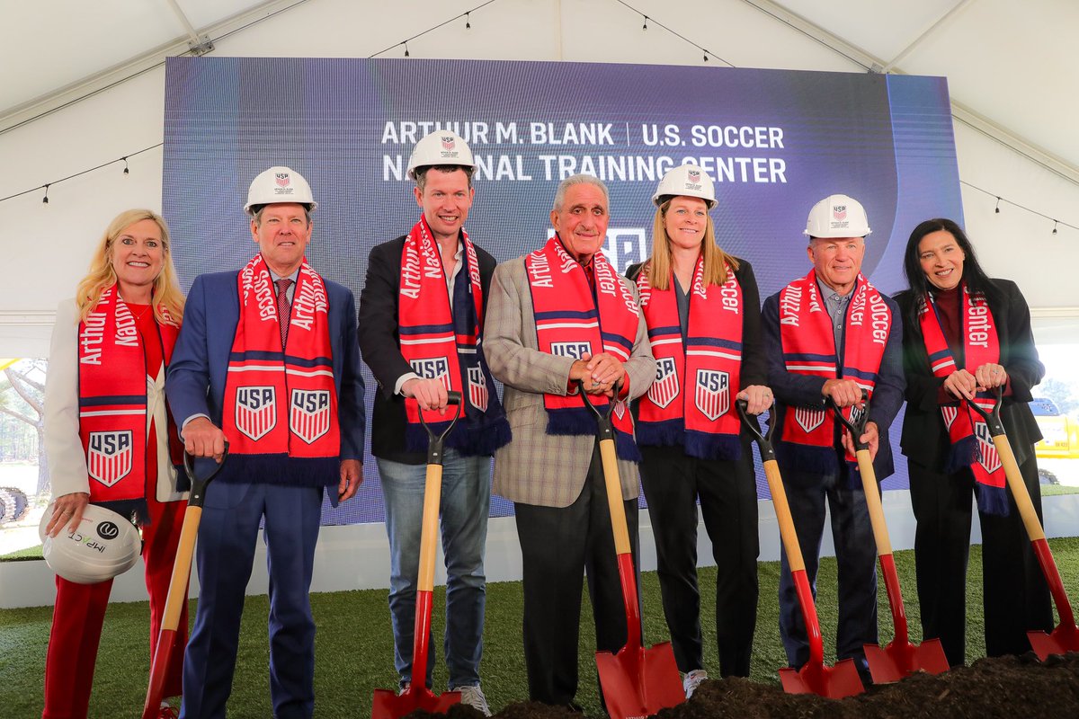 Georgia is proud to welcome @USSoccer as they build their new home here in the Peach State. Today’s groundbreaking on the Aurthur M. Blank U.S. Soccer National Training Center is just the latest milestone on our path to being a worldwide sports hub.