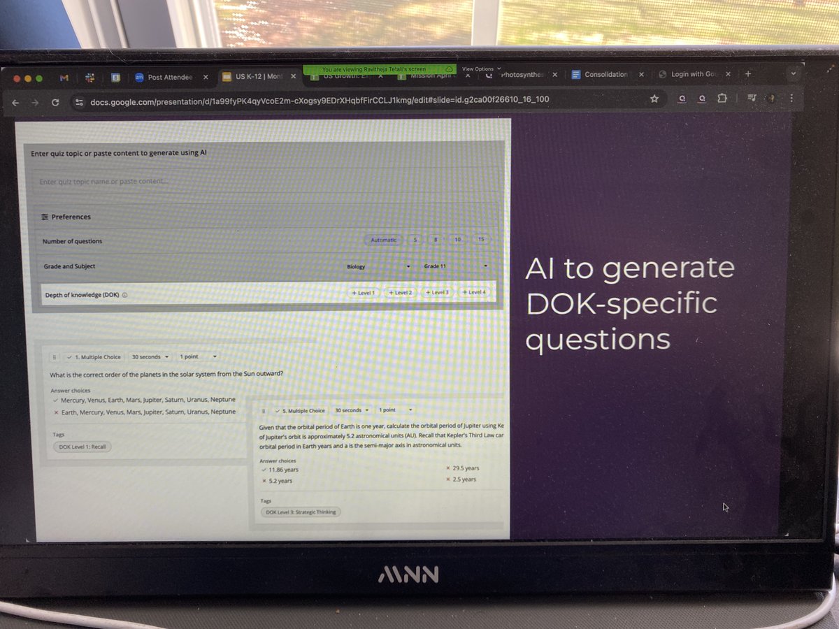 And the @Quizizz updates keep rolling in! 😎

Our AI will be able to generate questions at the DOK level best for your students by the end of the week! 😀

Keep your eyes peeled! 👀

#edtech #teachertwitter #edchat #teachersoftwitter #teachers #youcanwithquizizz #quizizz