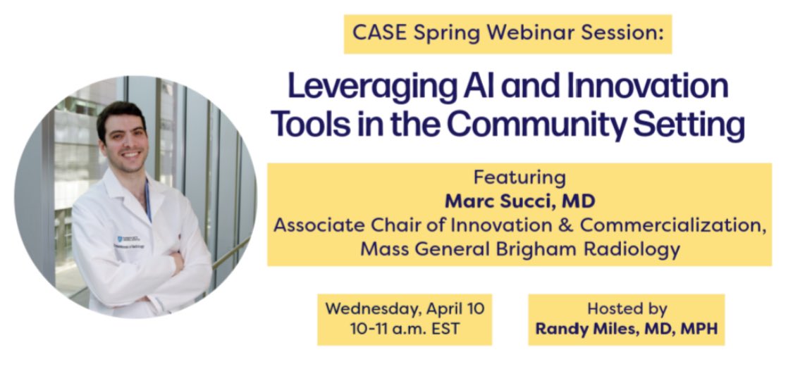 Join @JACRJournal this Wednesday, April 10 at 10 AM EST as we discuss Leveraging AI and Innovation Tools in the Community Setting with @MarcSucciMD. Link -> youtube.com/watch?v=PYajNz…