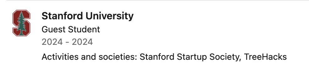 people seem to be getting extra creative on LinkedIn. just saw 'guest student' at stanford