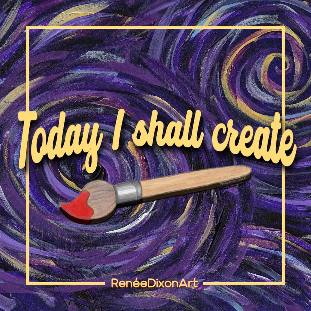 Today I shall create 

#MyArtWork #Art #Artist #Create #Today  #TodayIShallCreate #RenéeDixonArt #LowVision #LowVisionArtist #VisuallyImpaired