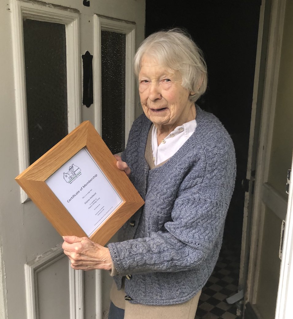 We’re very sad to hear that our founder and honorary member, Elaine Holland, passed away on Saturday morning at the age of 91. She was a former Treasurer of the Society and a dedicated environmental campaigner. Our thoughts are with her family and friends.