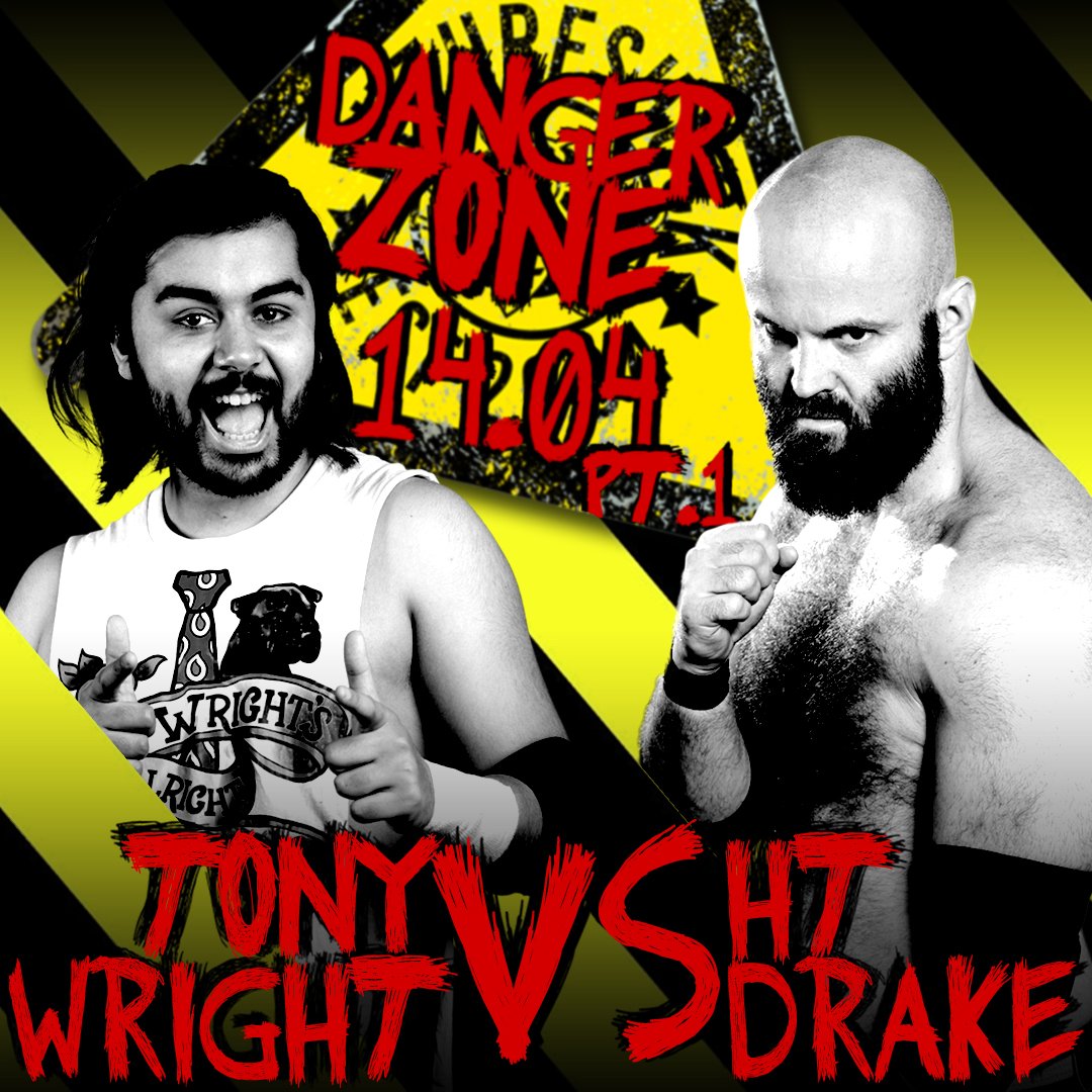 Match Announcement! The charismatic Leading Man... The no-nonsense prize fighter from the North East... Tony Wright one on one with H.T. Drake this Sunday at #DangerZone Part 1! Tickets skiddle.com/e/38040487