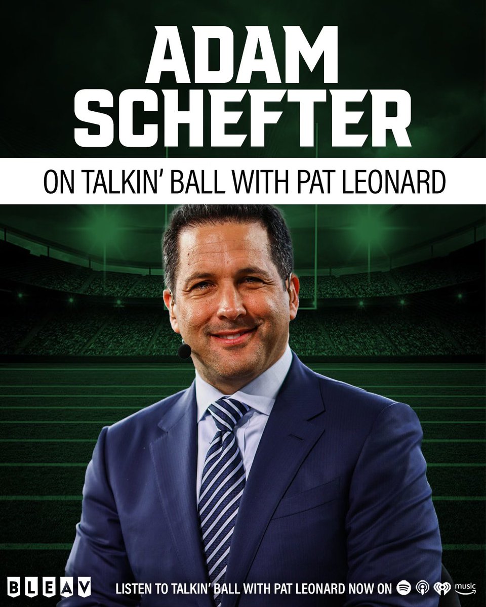Episode 💯 of the Talkin’ Ball with Pat Leonard podcast is a special one! ESPN Senior NFL Insider @AdamSchefter joined me to discuss the NFL Draft, the Giants’ plans at No. 6, trades to watch & more! Watch 📺 youtu.be/h3k_mttqSSo?si… Listen🎙️ podcasts.apple.com/us/podcast/tal… Read📝…