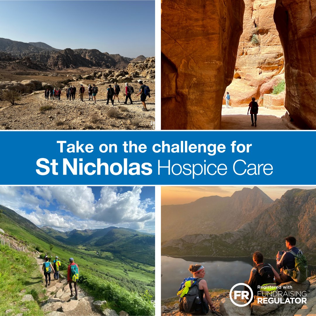 Embark on an unforgettable journey in aid of St Nic’s as you take on an epic fundraising challenge. Gather friends and choose your challenge: National Three Peaks Challenge, 25–27 October 2024: ow.ly/Nl7A50RaCf6 Trek to Petra, 22–29 March 2025: ow.ly/Jy3X50RaCf7