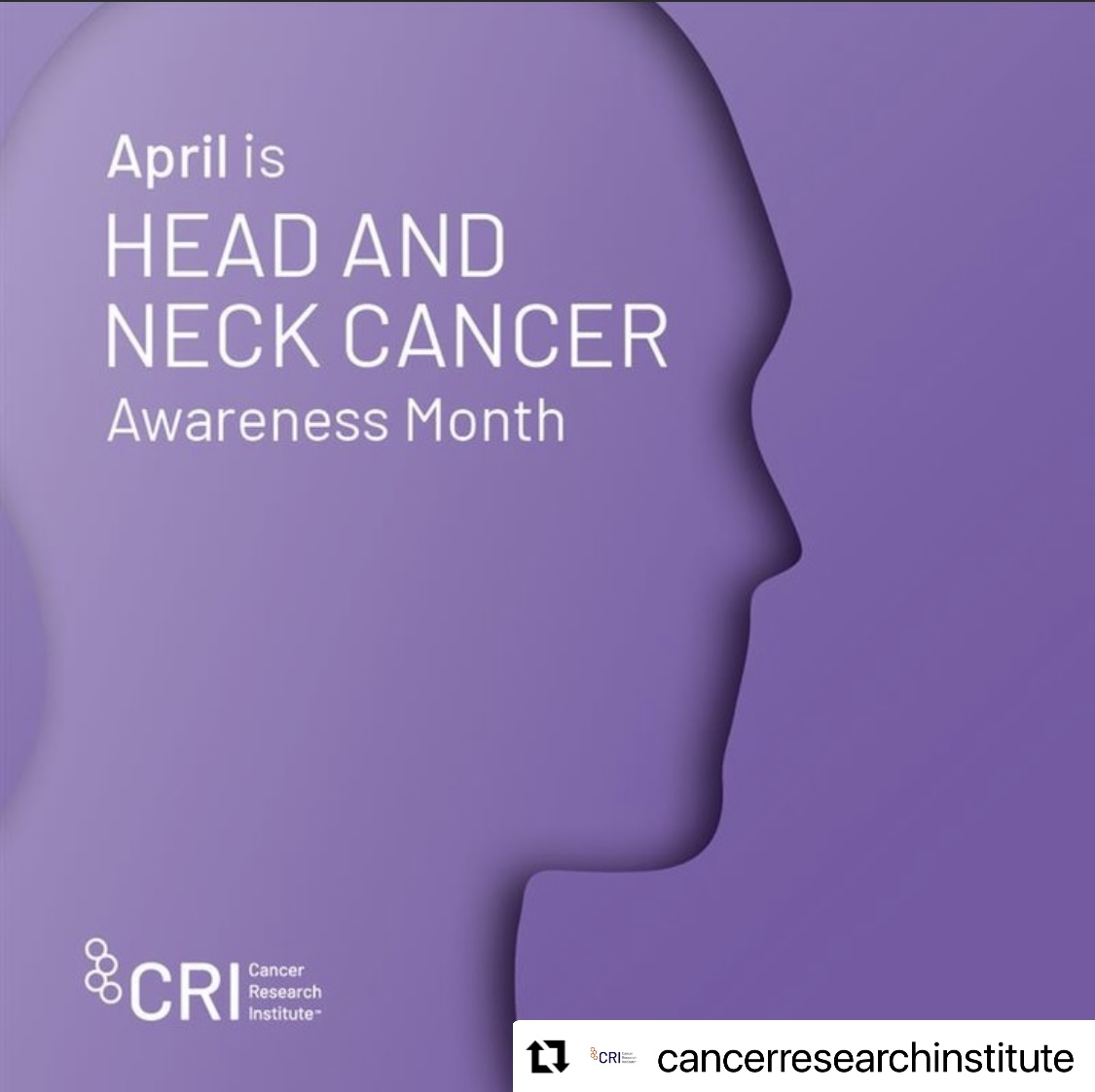 April is #HeadAndNeckCancerAwarenessMonth! Learn more, help raise awareness, and support the cause by visiting the @hncalliance: headandneck.org.

#OurCamWell #HNCancer #HeadAndNeck