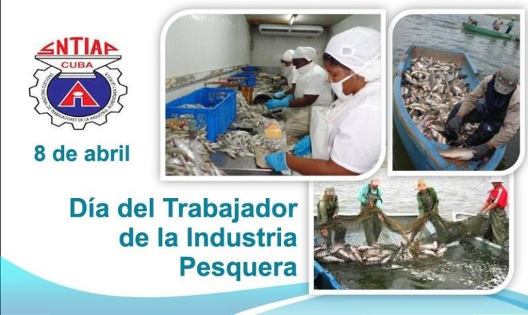 Con el compromiso de elevar sus aportes al desarrollo socioeconómico de nuestro país, en beneficio del pueblo, los trabajadores de la industria pesquera en #Cuba celebran su día. ¡Muchas felicidades! #GenteQueSuma