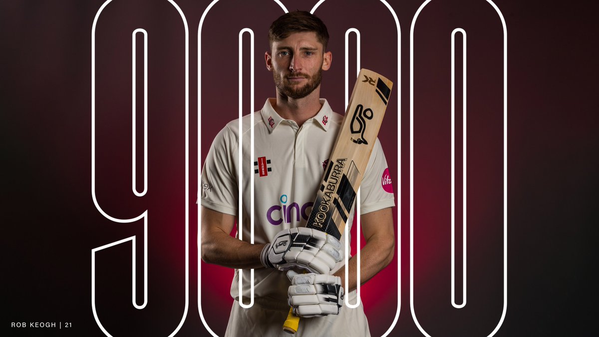 Today's innings saw Rob Keogh pass 9000 runs for Northamptonshire across all formats. 🏵️ A true one club man. 😍