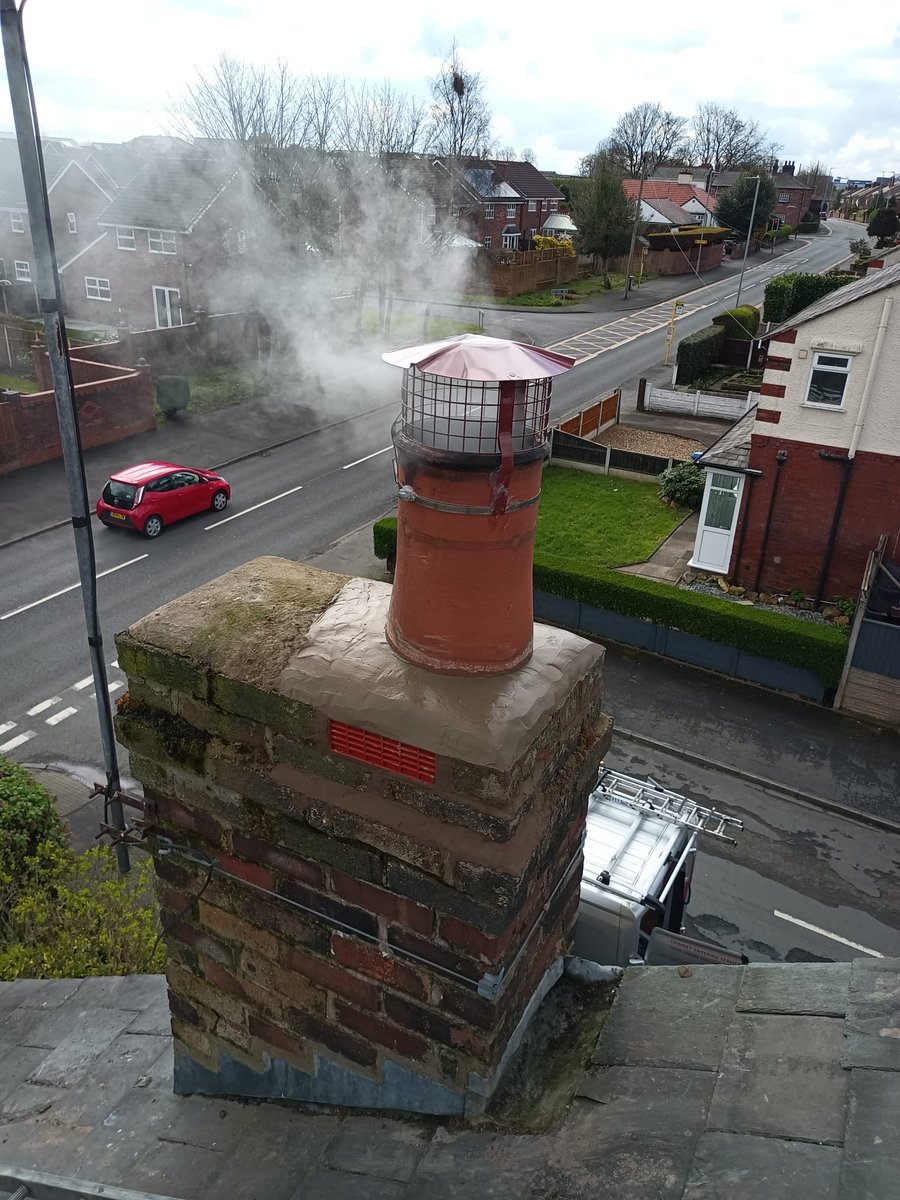 Replacement liner for open fire installed today in Prescot Liverpool #chimneysweep #flueliners #localcompany #callwilsons ⁦@Nextdoor⁩ @crosbybubble ⁦@FormbyBubble⁩ ⁦@Seftonhour⁩ ⁦@HightownVillage⁩