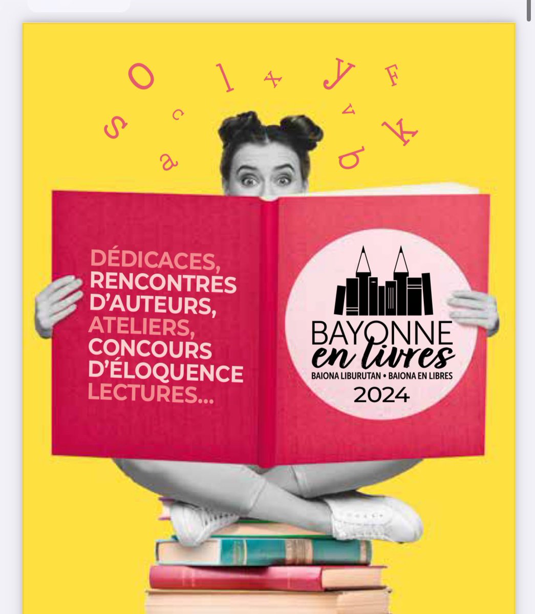 📖 Ouverture de #BayonneEnLivres avec <a href="/mcosnay/">marie cosnay</a> écrivaine bayonnaise engagée pour la cause de personnes migrantes.
Migrations, Odyssées, Voyages sont les thématiques qui guideront la première édition de ce nouveau rdv littéraire bayonnais <a href="/JreneEtchegaray/">Jean-René Etchegaray</a> <a href="/VilleDeBayonne/">VilleDeBayonne</a>