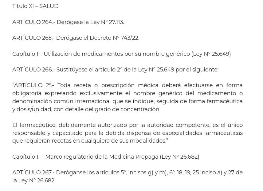 arilijalad's tweet photo. El DNU 70/2023, firmado por Caputo y Milei, permite que las prepagas cobren lo que quieran

Derogaron
-Decreto 743/22, que ponía límites a aumentos 
-Art 5 inc g) de ley 26.682, que dice que el Estado autoriza aumentos de cuotas

SI quieren hacer "todo lo que esté a su alcance" alcanza con derogar el DNU y luego poner límites a los aumentos