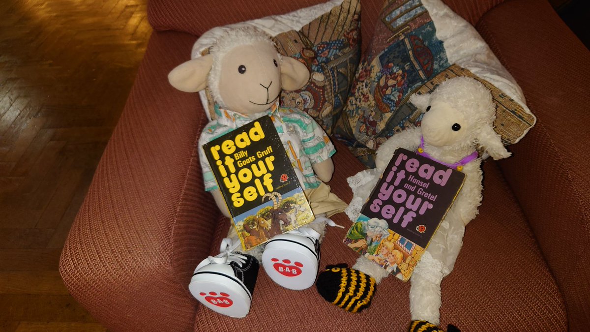 Happy Get Caught Reading Month. Lamby and Flossie love the old Ladybird Classics! What will you be caught reading this month? @LivLitCycle #LiverpoolReads #LiverpoolWrites @JudeLennonBooks @CllrBMurray