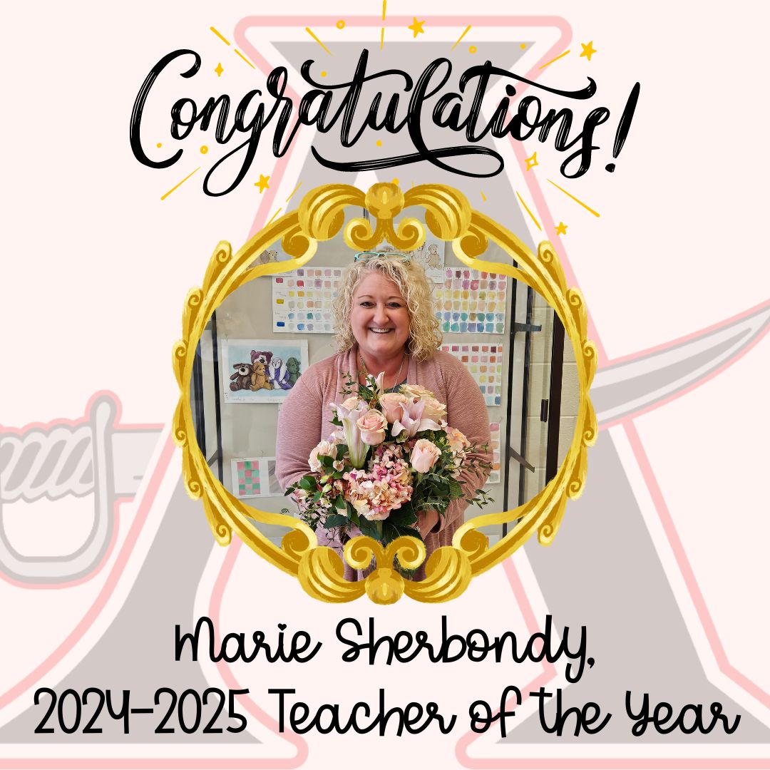 Congratulations to Marie Sherbondy, our 2024-2025 Teacher of the Year! #GoBucs #AnchoredInExcellence #BucNation @cobbschools