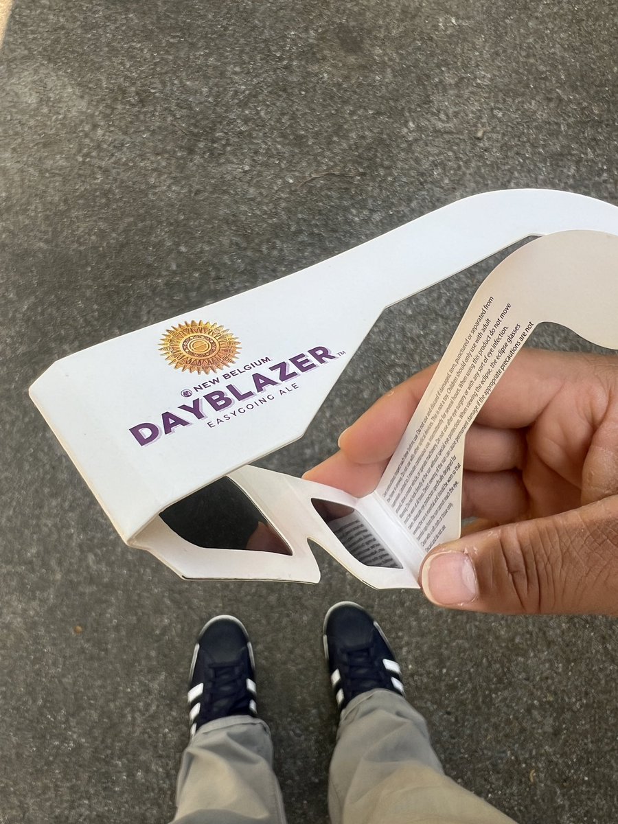 My mint-condition #eclipse glasses from a 2017 Atlanta watch party (with beer!), stored 7 years in a Jordan shoebox. 

If you stay ready you ain’t gotta get ready. #SolarEclipsePlayerTips