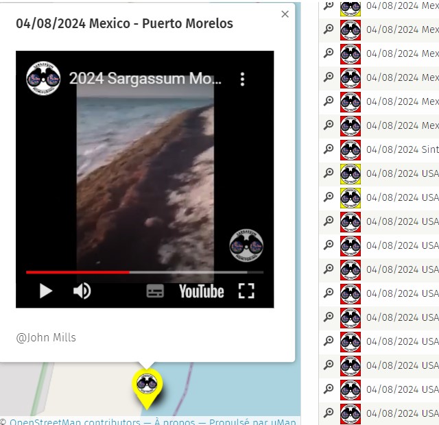 Apr.8th  2024 #Mexico #Mexique #PuertoMorelos

Check out all the pictures of the day on the map 2024
here : sargassummonitoring.com/en/official-ma…

#sargassum #sargasso #sargazo #sargasses #sargassummonitoring #SurveillancedesSargasses #MonitoreodeSargazo #RivieraMaya #CitizenScience