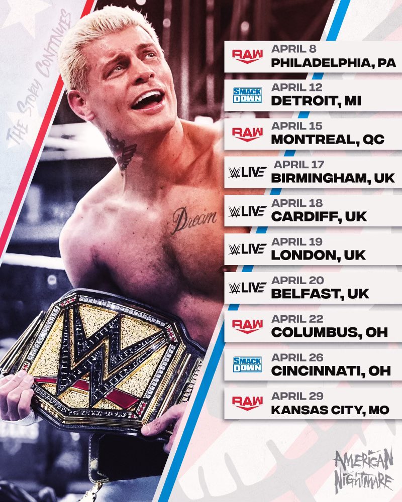 April @WWE