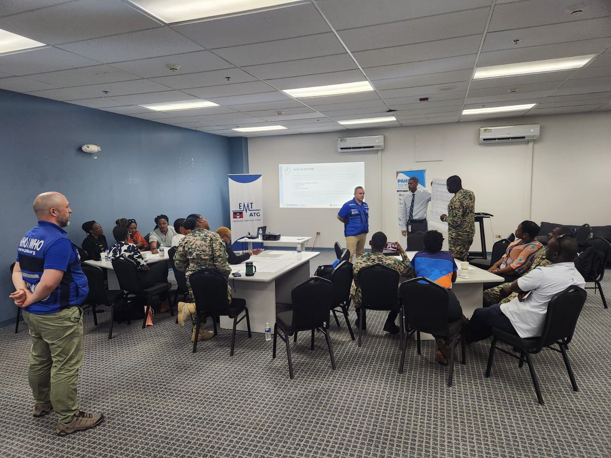 @PAHOemergencies is training emergency medical teams in Antigua and Barbuda today for the upcoming #SIDS 2024 meeting and the @cricketworldcup. @ICC @CARPHA1 @antiguabarbuda