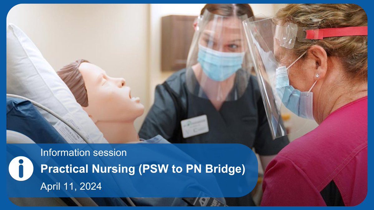 Seeking to advance your career in the health-care field? Learn more about Conestoga's part-time Personal Support Worker to Practical Nursing Bridge program. Join the next virtual session on April 11: ow.ly/VI3C50Ra29B.