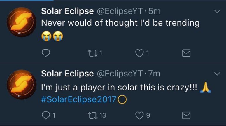 Necca's tweet image. I think it’s only right to bring this back in honor of the #SolarEclipse2024…