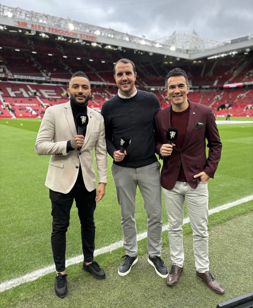 It was great to see Danny Simpson and Mark Sullivan wearing Marc Darcy on MUTV yesterday for Manchester United v Liverpool🔥 marcdarcy.co.uk @dannysimpson @VanSulliTV