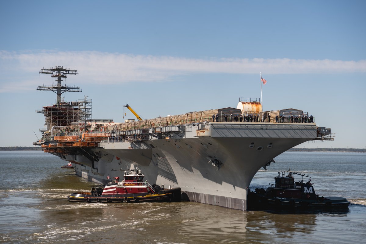 Shipbuilders at our #NewportNewsShipbuilding division have completed the dry dock portion of the refueling and complex overhaul of @USNavy aircraft carrier @Stennis74! Read about what what’s ahead here: ow.ly/YCoL50RaNZG