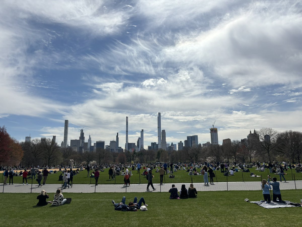 If you are here at the Great Lawn, please use proper eye protection during the eclipse!