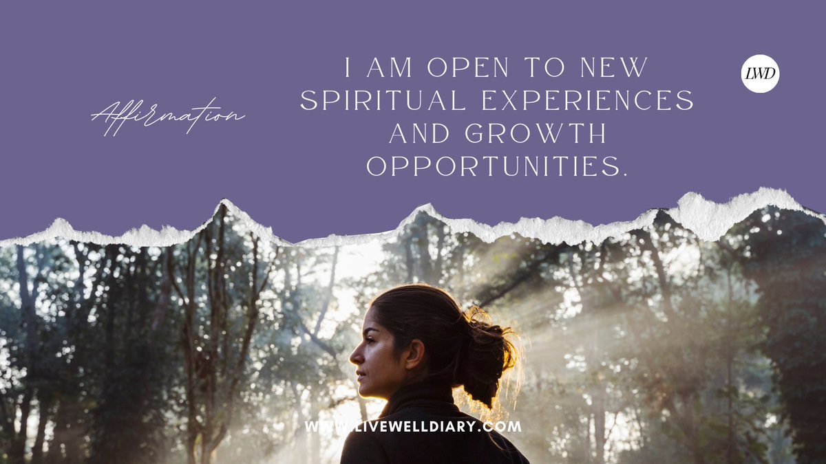 Open your heart and mind to new spiritual journeys and growth. Let this affirmation guide you towards enlightenment and self-discovery. 🌿🌟 #spiritualgrowth #selfdiscovery #affirmation