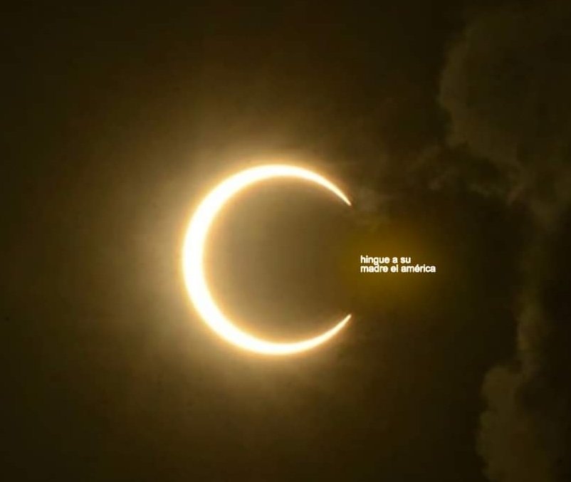 Una chulada el eclipse: