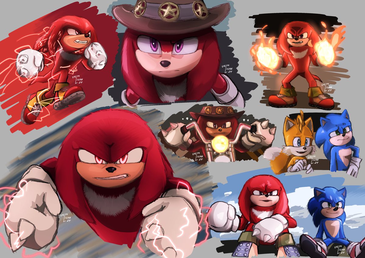 I have too much hype for Knuckles 🫣

Color study of my favorite scenes from the trailer
#KnucklesSeries #KnucklesTheEchidna #Sonic #SonicTheHedgehog #sonicartist