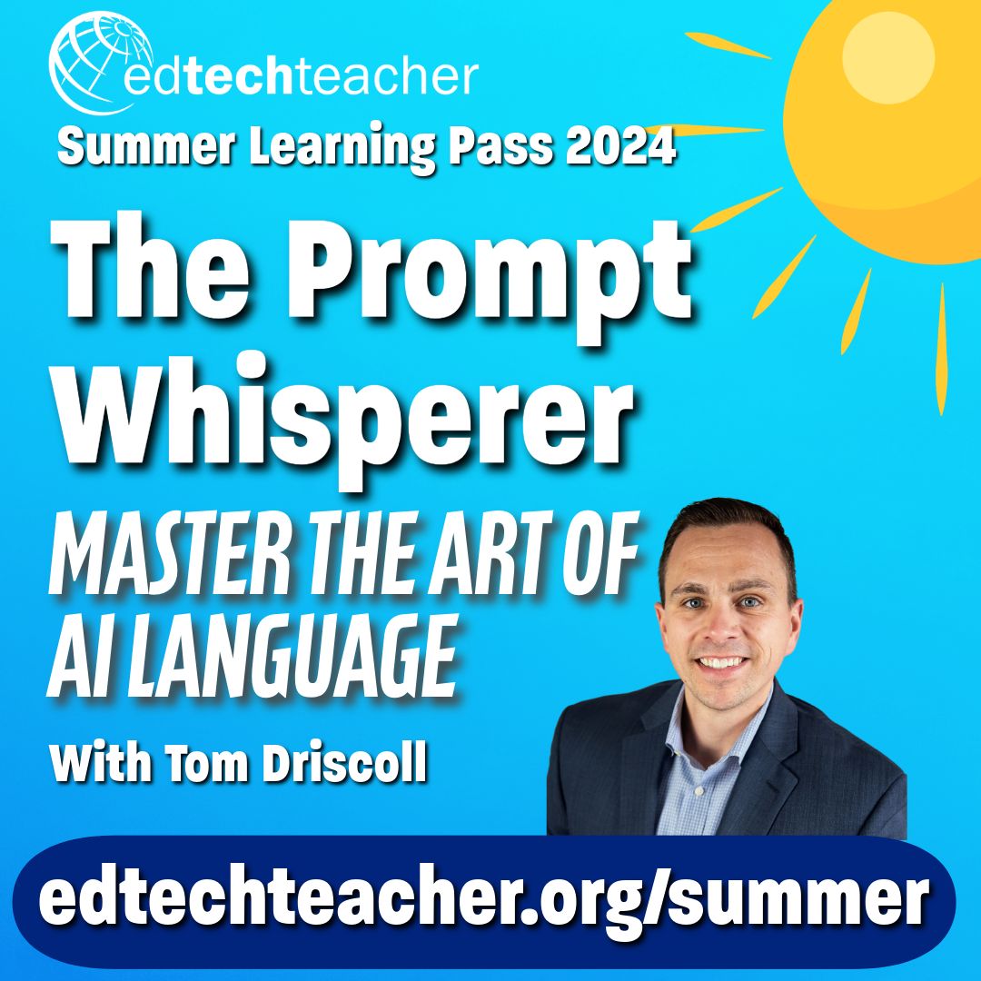 Feeling swamped by never-ending tasks & yearning for fresh inspiration? Join me this summer to unlock the potential of AI prompts! Unveil the power of prompts to transform your classroom into a haven of efficiency & creativity! Learn more at buff.ly/2J9Qusy