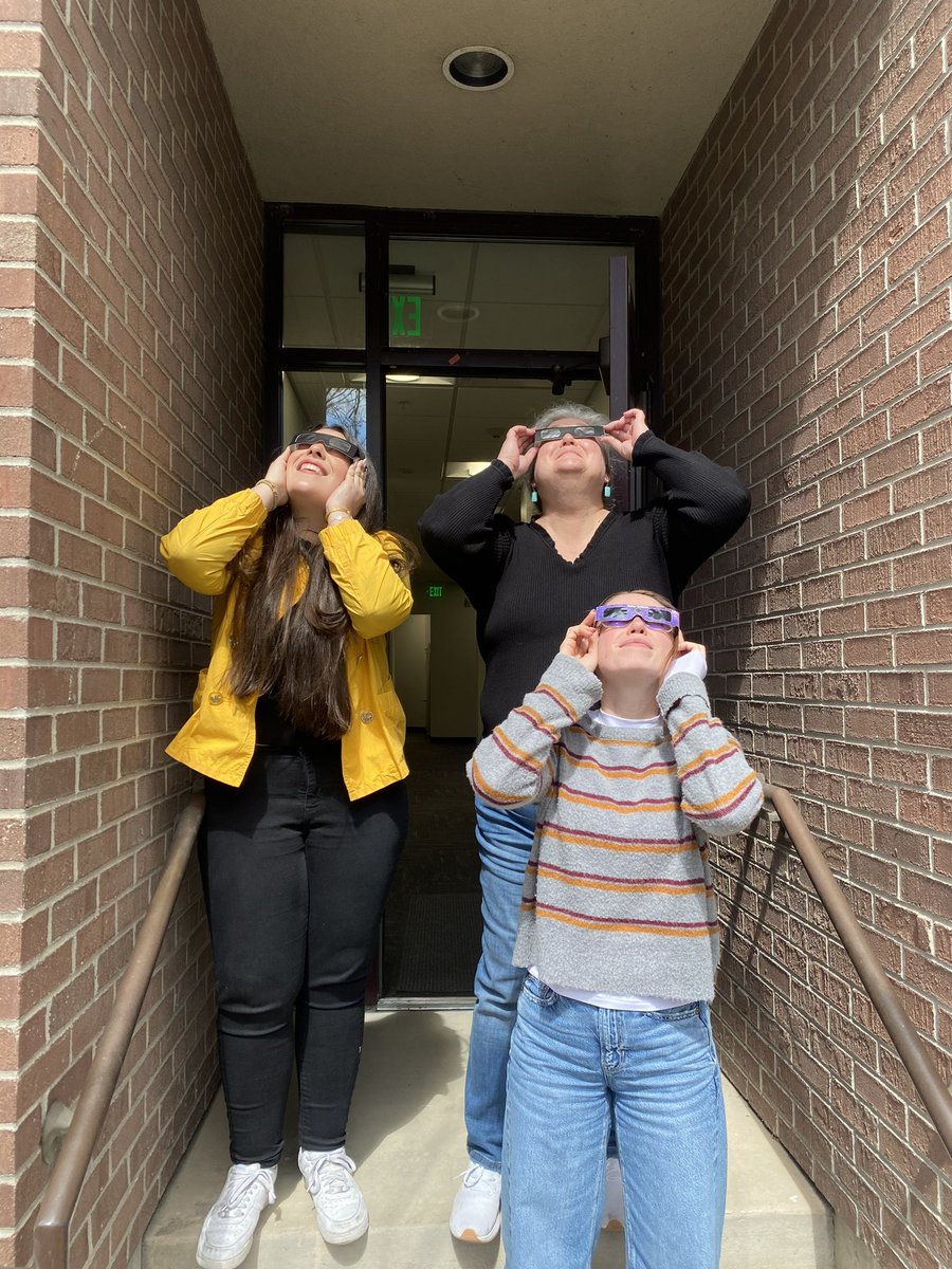 Checking out the eclipse! 🕶️