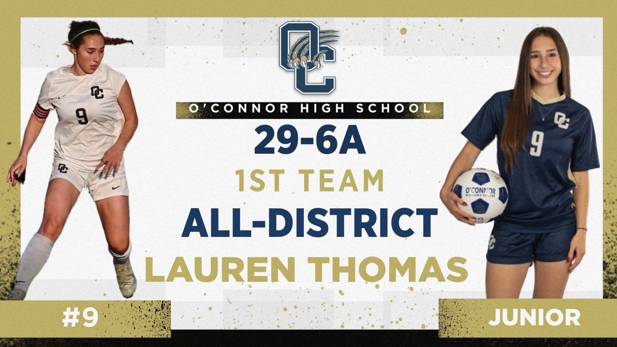 Congratulations to Junior Lauren Thomas on being named to the 29-6A All-District 1st Team.