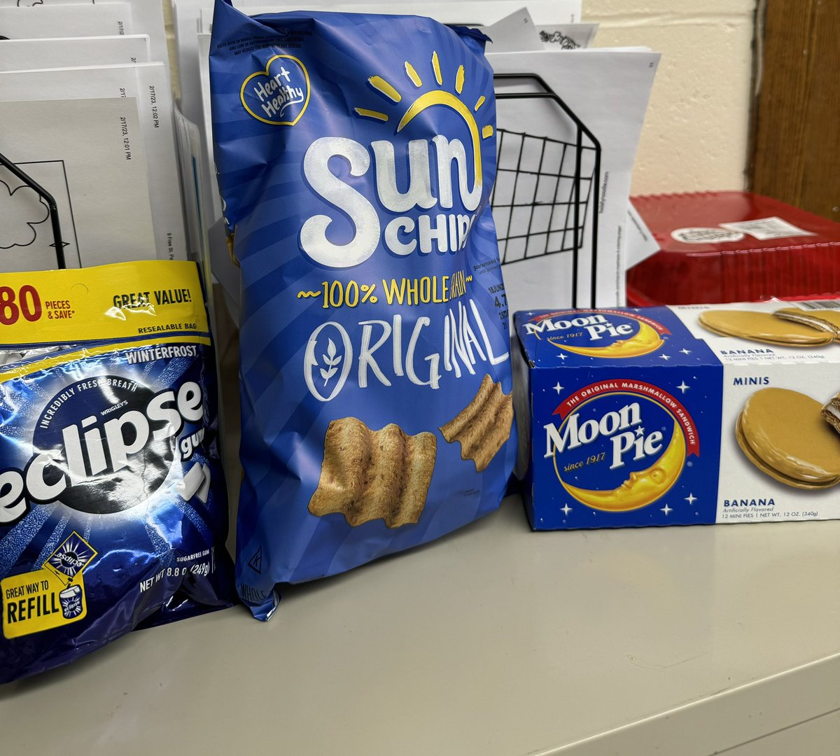 Anyone else bring Sun Chips, Moon Pies, and Eclipse gum to work, or was it just me?