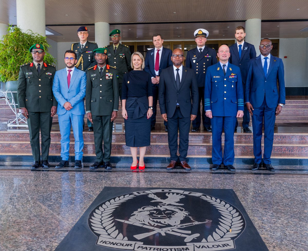 Today, The Belgium Defence Minister Hon Ludivine DEDONDER, accompanied by a delegation that included Vice- Chief of Defence of the Belgium Armed Forces, Lt Gen Aviateur Frederik Vansina visited Rwanda Defence Force headquarters. bit.ly/4aoDPvj