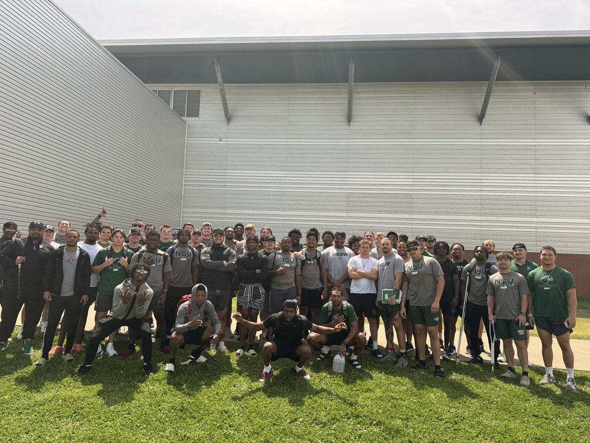 Solar Eclipse 2024 with @NSU_Football …. Grateful to share these experiences with our team!! #SolarEclipse2024 #Come2TheQuah 🦅🔥🦅🔥🦅🔥