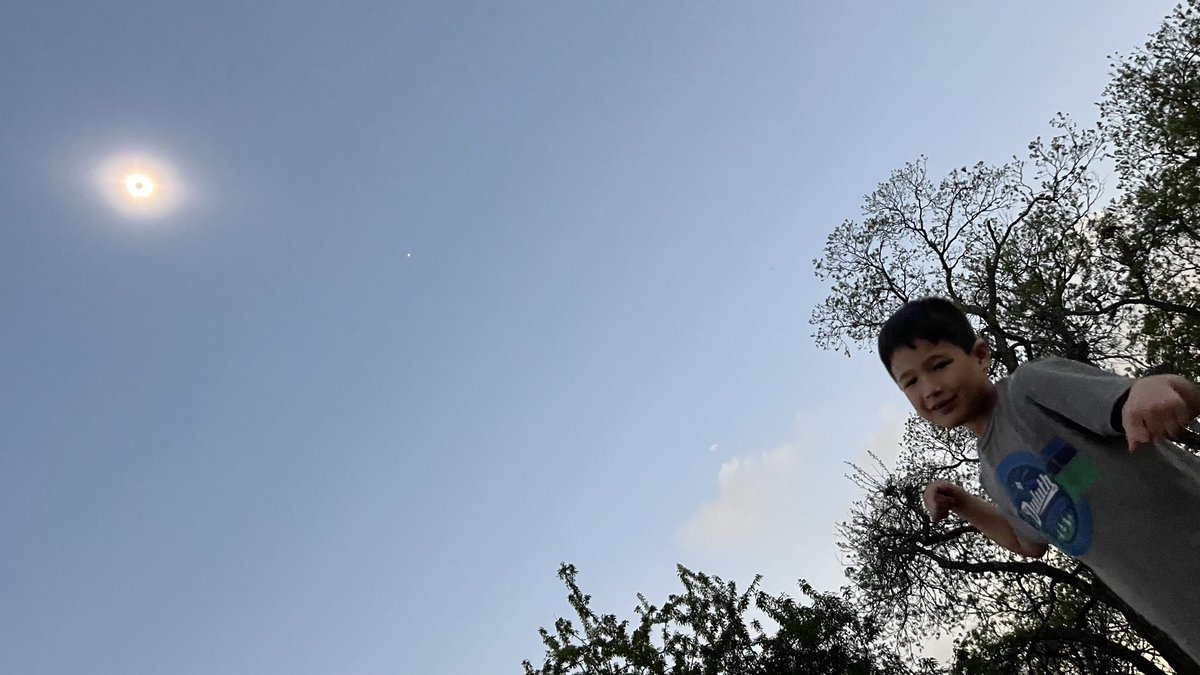 Just experienced the #eclipse in Dallas. What a rush! Whole family traveled down for the big moment. After iffy weather forecasts, the clouds cleared perfectly. Sun got cooler and cooler as it got closer to totality.