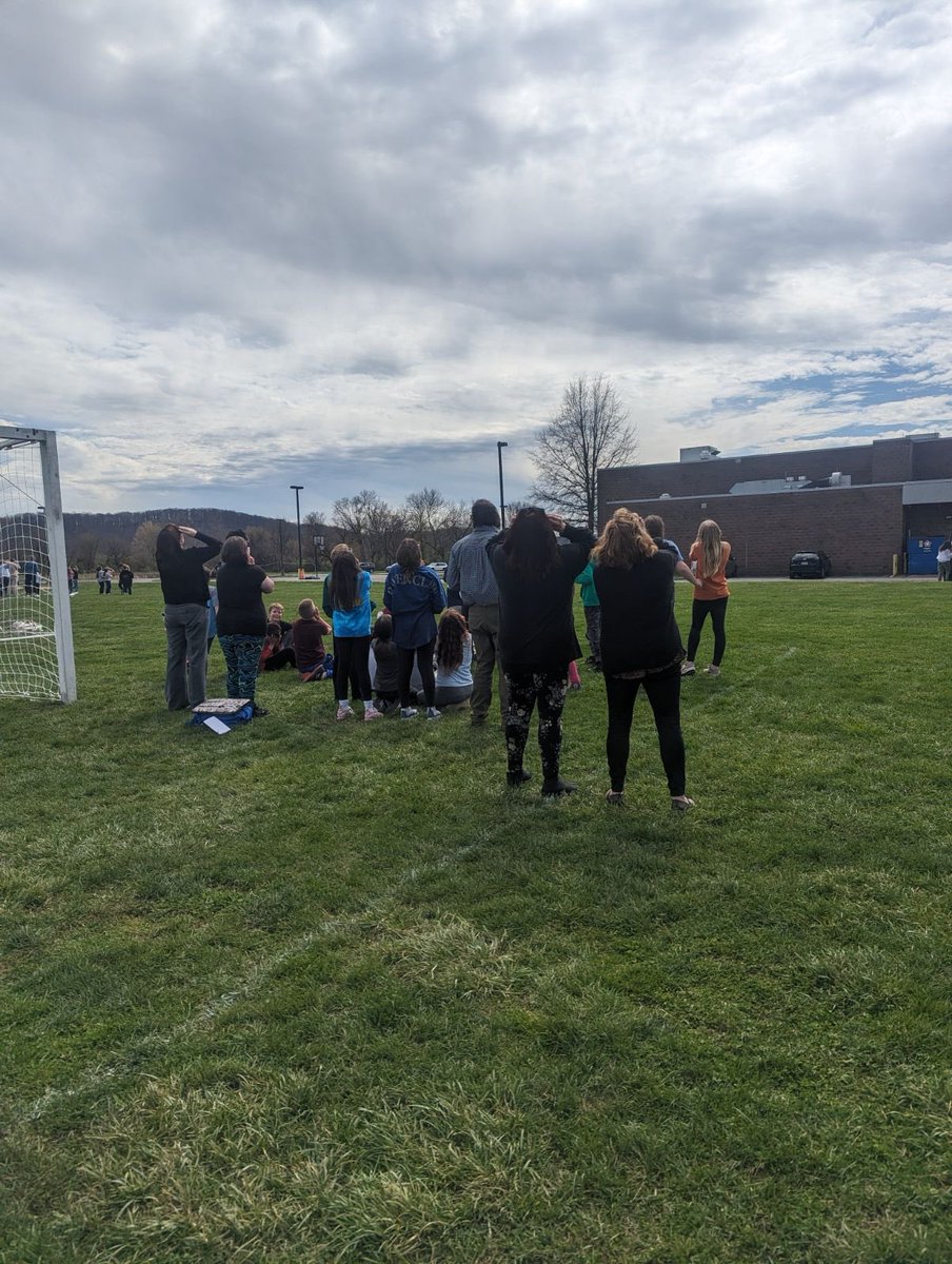 Solar Eclipse Viewing Party was a success… minus some cloud cover.  See you again in 20 years! #pohatpride <a href="/PohatPTA/">Pohat PTA</a>