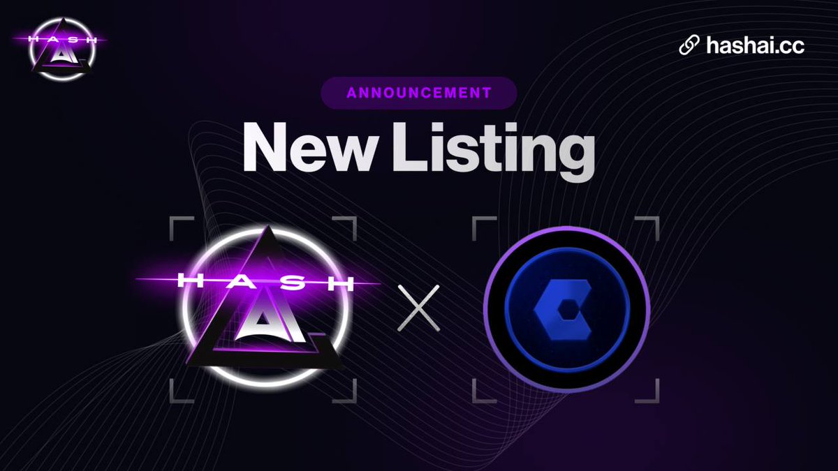 Starting the week strong! 📢 

$HashAI is now listed on <a href="/chainswaperc/">ChainSwap</a>

We are pleased to be gaining additional partnerships, and are excited to share more news with you this week.

x.com/chainswaperc/s…