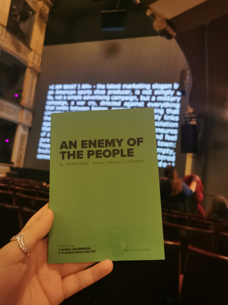 Saw <a href="/playgoeswrong/">The Play That Goes Wrong</a> and <a href="/EnemyPlayLDN/">An Enemy of the People</a> in London over the weekend. Both are fantastic and should be seen!