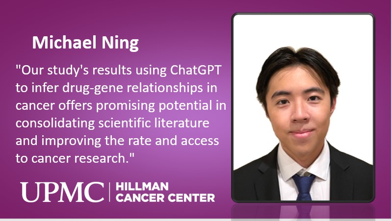 Interested in ChatGPT? Check out a poster from @chiu_lab coming up today #AACR24 1:30-5 PDT (Sect 35|#16) @UPMCnews @PittHealthSci @UPMCPhysicianEd