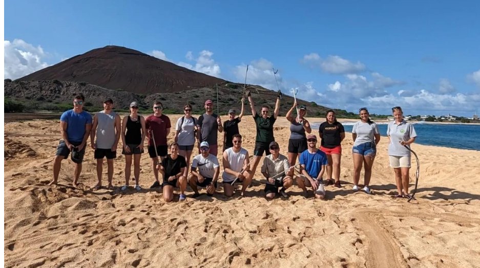 AIB personnel and community members participated in a Monthly Beach Clean recently, collecting over 30kg of rubbish from Long beach. This is extremely important as rubbish could be hazardous to turtles who are still laying their eggs and hatching season has began 🐢🐢