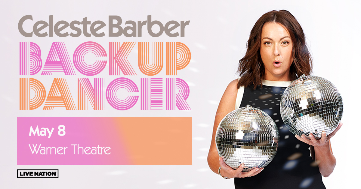 Grab your girlfriends and head out to Warner Theatre to see Celeste Barber: Backup Dancer! 👯 ✨ Check out the 'Me + 3 Four Pack' offer available while supplies last! 📆 May 8th 🎟️ Get tickets here: livemu.sc/3J8appk
