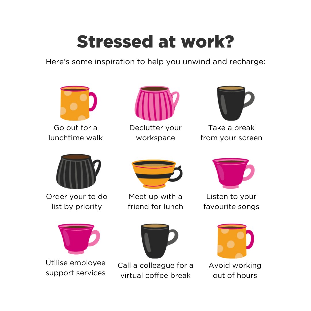 😣 Too much stress at work can lead to decreased productivity, burnout, and serious negative impacts on your mental and physical health. If you're feeling stressed at work, take a moment to step back and recharge. Your wellbeing comes first! #StressAwarenessMonth