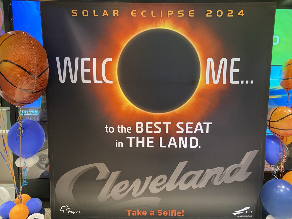 Cleveland is not disappointing with the solar eclipse