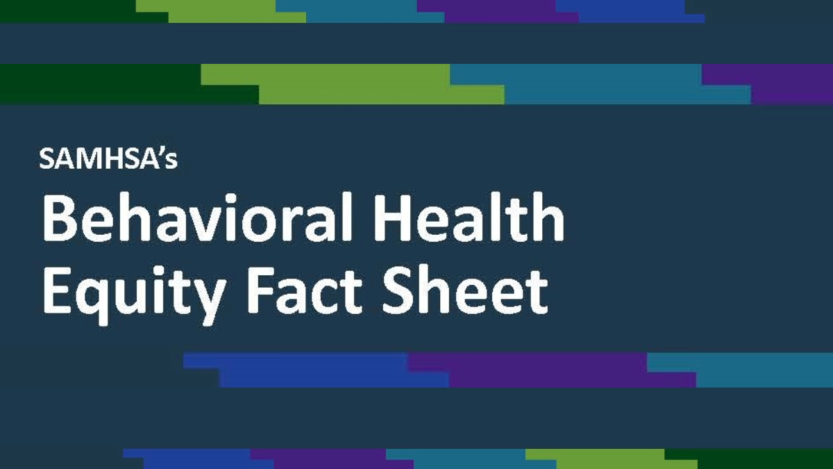 This #NationalMinorityHealthMonth, @HHSgov is highlighting some of its efforts to advance health equity for all. SAMHSA’s Behavioral Health Equity Fact Sheet details the agency’s latest behavioral health equity actions and goals: samhsa.gov/sites/default/…