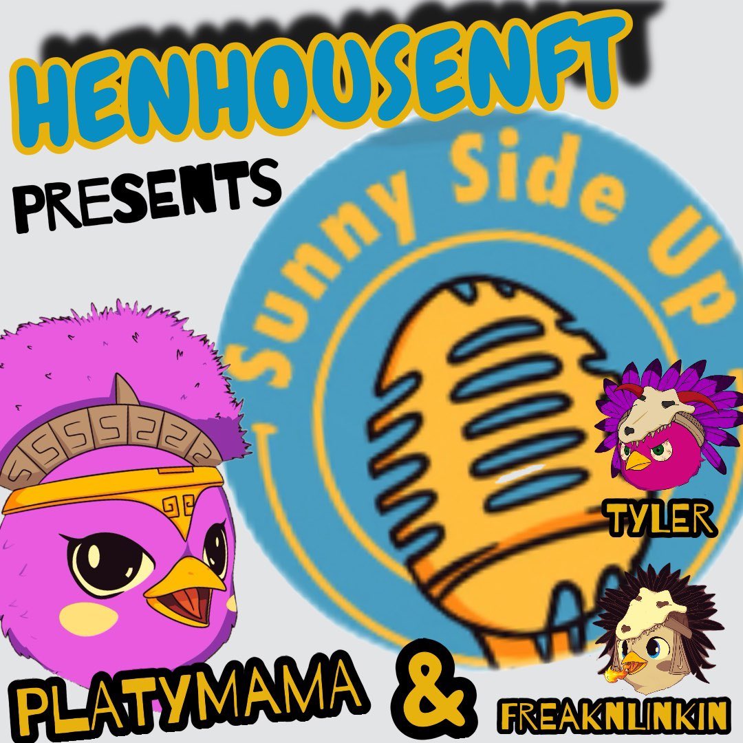 We are back again tomorrow with <a href="/_HenHouseNFT/">Hen House 🐔</a> founder <a href="/FreaKnLinkin/">Joshua | FreaknLinkin</a> &amp; CM <a href="/Tyler_Arting/">🥚Tyler</a> on Sunny Side Up ☀️ 🐣 

RWA token launching soon 👀

Set a reminder here👇
x.com/i/spaces/1yoKM…