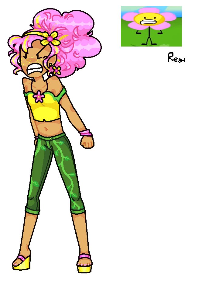 flower gijinka or humanization or!

it's been years and i still have no idea on how to draw feet #bfdi #osctwt