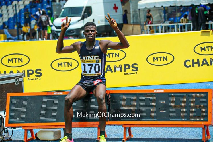 🥇🔥 Gafar Badmus triumphs in #MTNChampsIbadan Junior U20 400m with a new PB of 47.50s! 🚀 Segun Okebadan (49.44s) and Timileyin Owolabi (49.60s) follow. 
Big Congrats! 🎉 #MTNChamps2