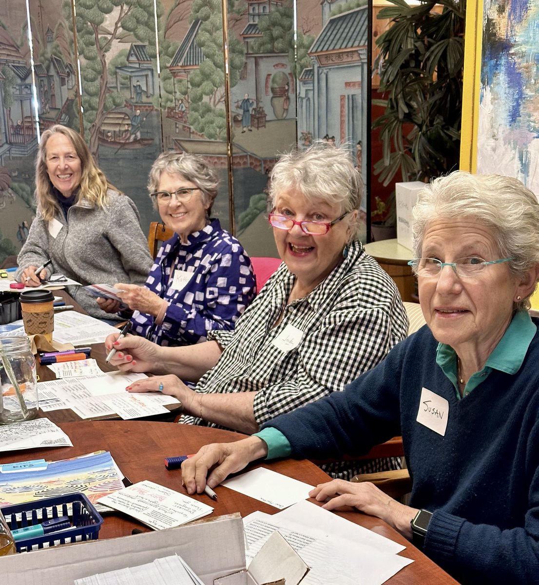 ☕️ Each month, members of @ThirdActSFBay gather at a cozy local cafe to pen postcards and relish in the camaraderie.

You can join the festivities by contacting our working groups, messaging us, or starting your own postcard party! Learn more: thirdact.org/act/write-post…

#democracy